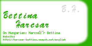 bettina harcsar business card